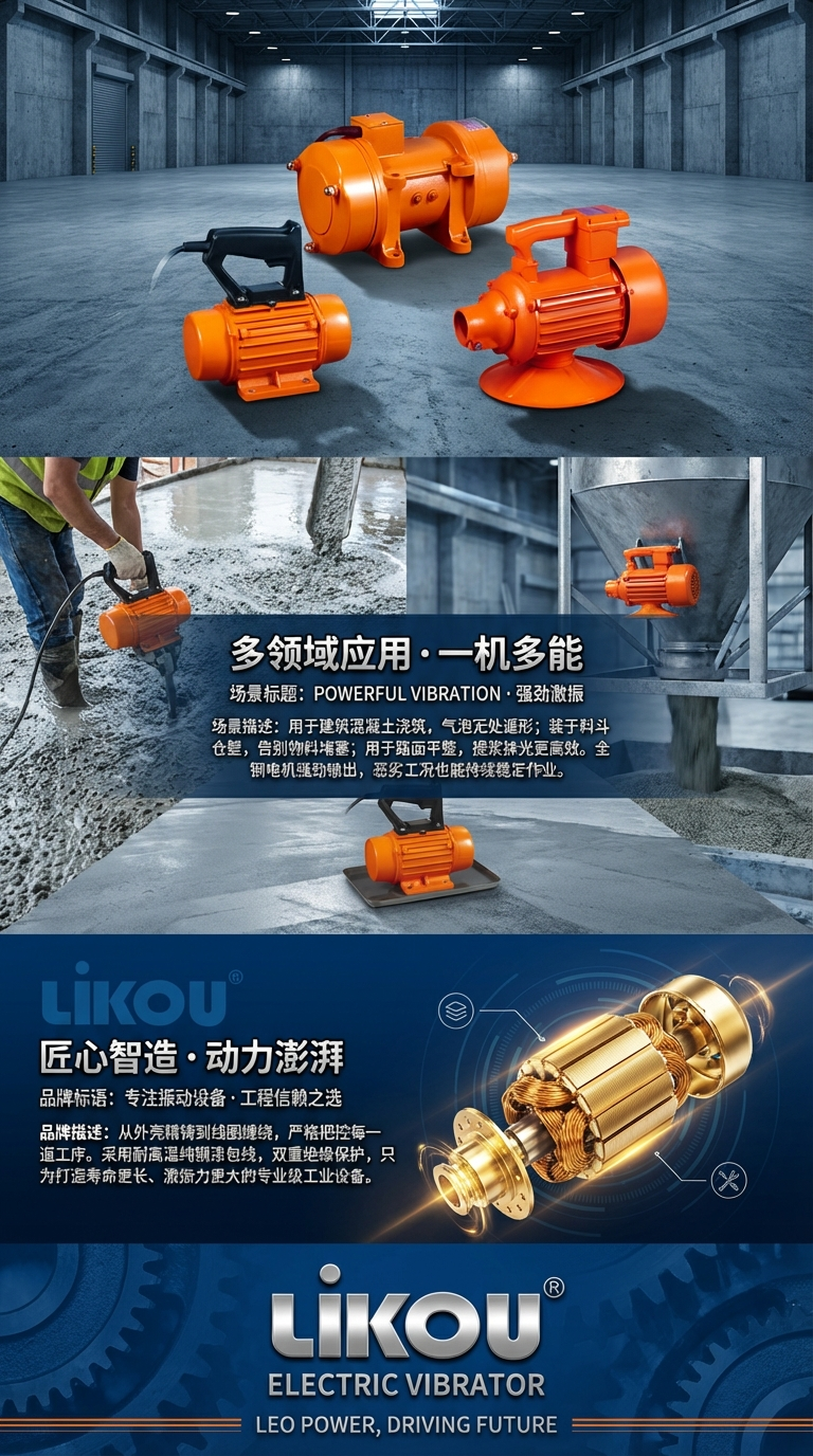 likou混凝土振动器工地器械平板振动器立式振动器详情3