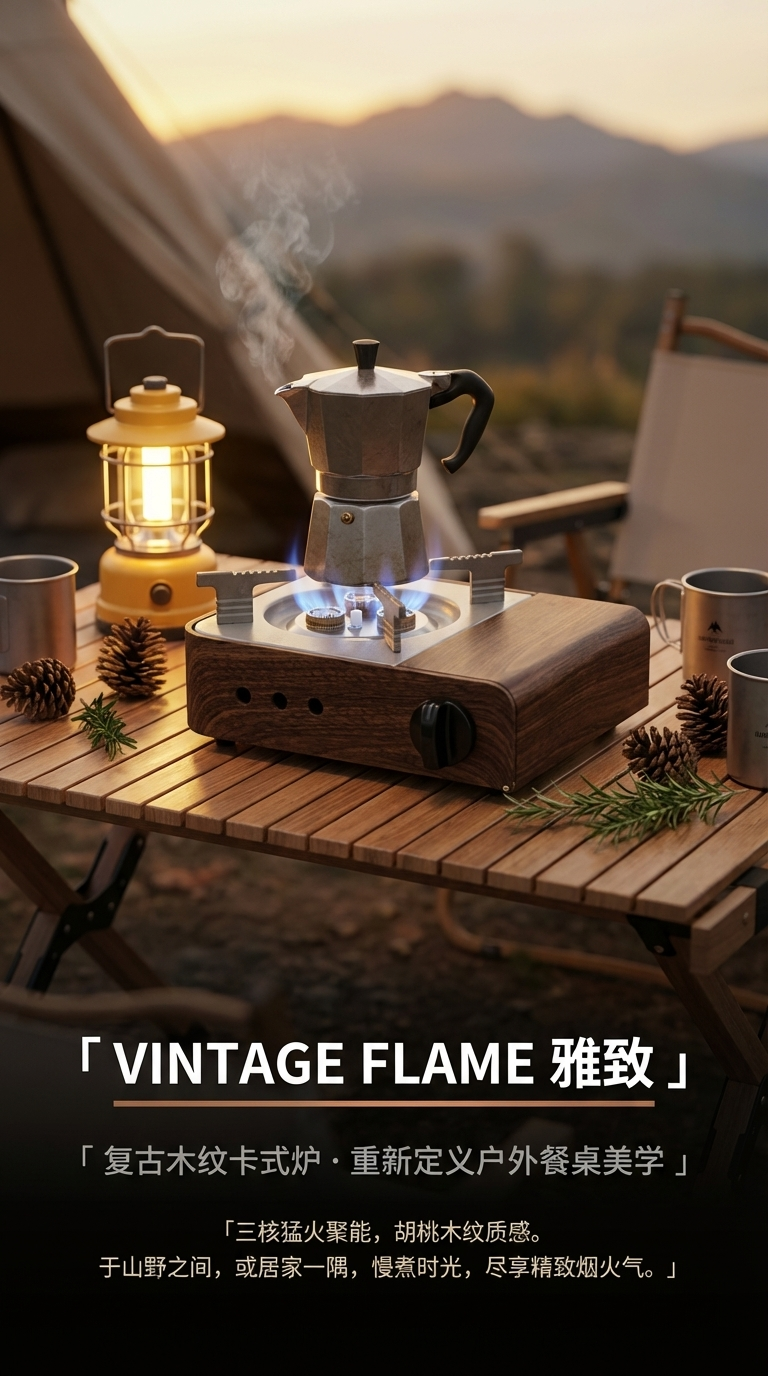 新款卡式炉户外便携式炉具折叠卡斯炉野外露营炊具燃气户外用品卡式炉户外用品源头工厂详情1
