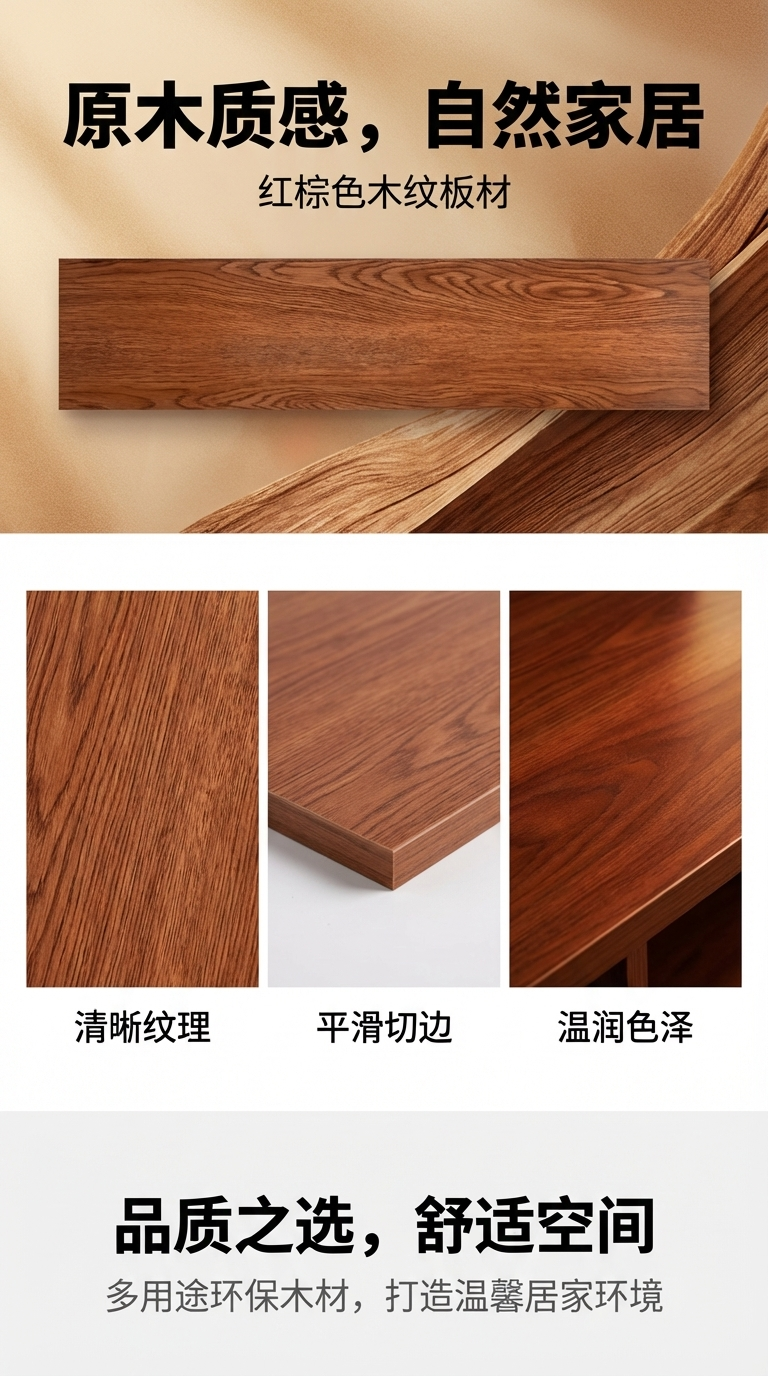 实木复合地板强化复合地板 1.5mm 91.4*15.2cm防潮耐磨静音安装详情1