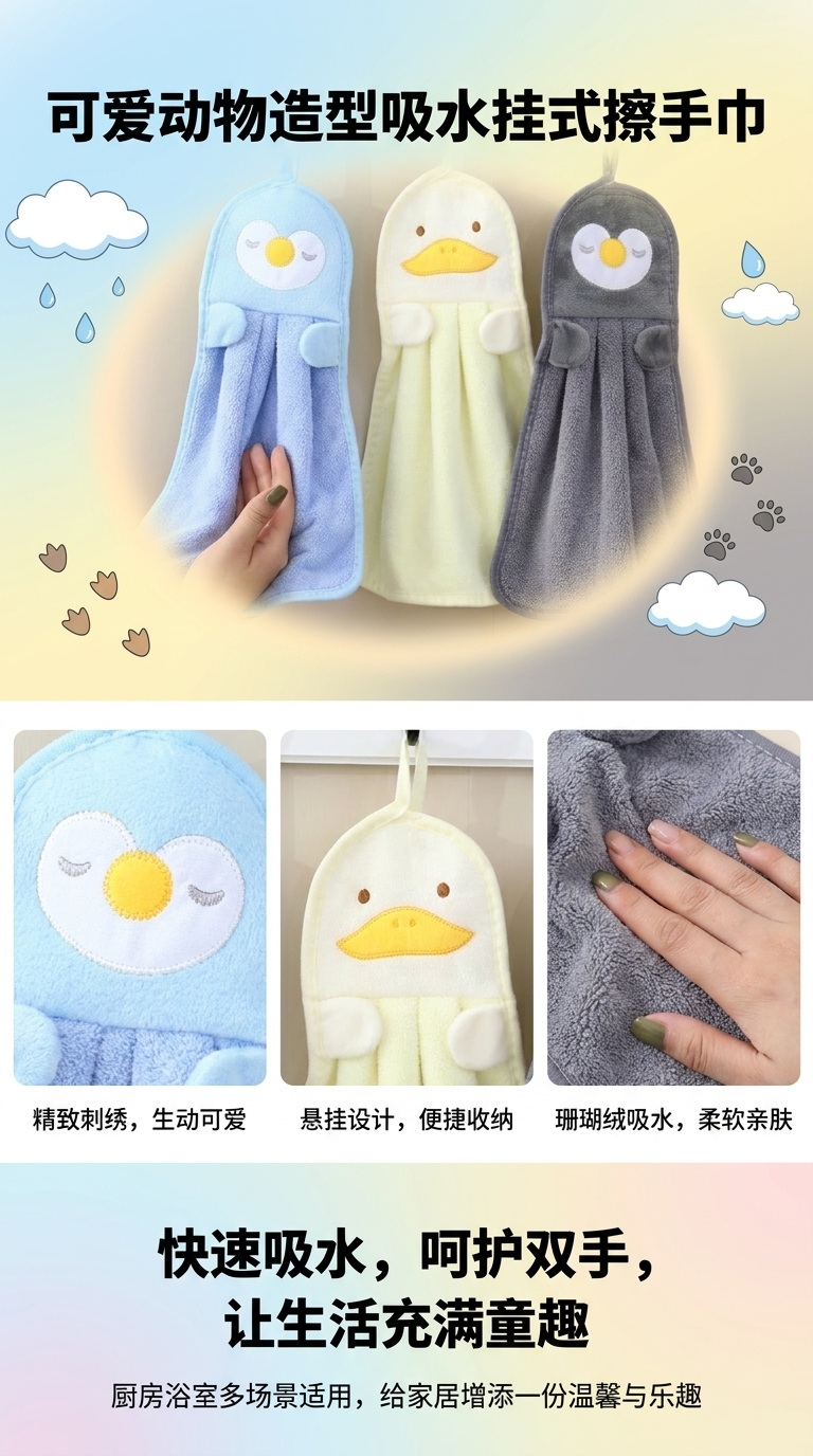 其他巾类 清爽透气 柔软吸水 便携装 多功能毛巾详情1