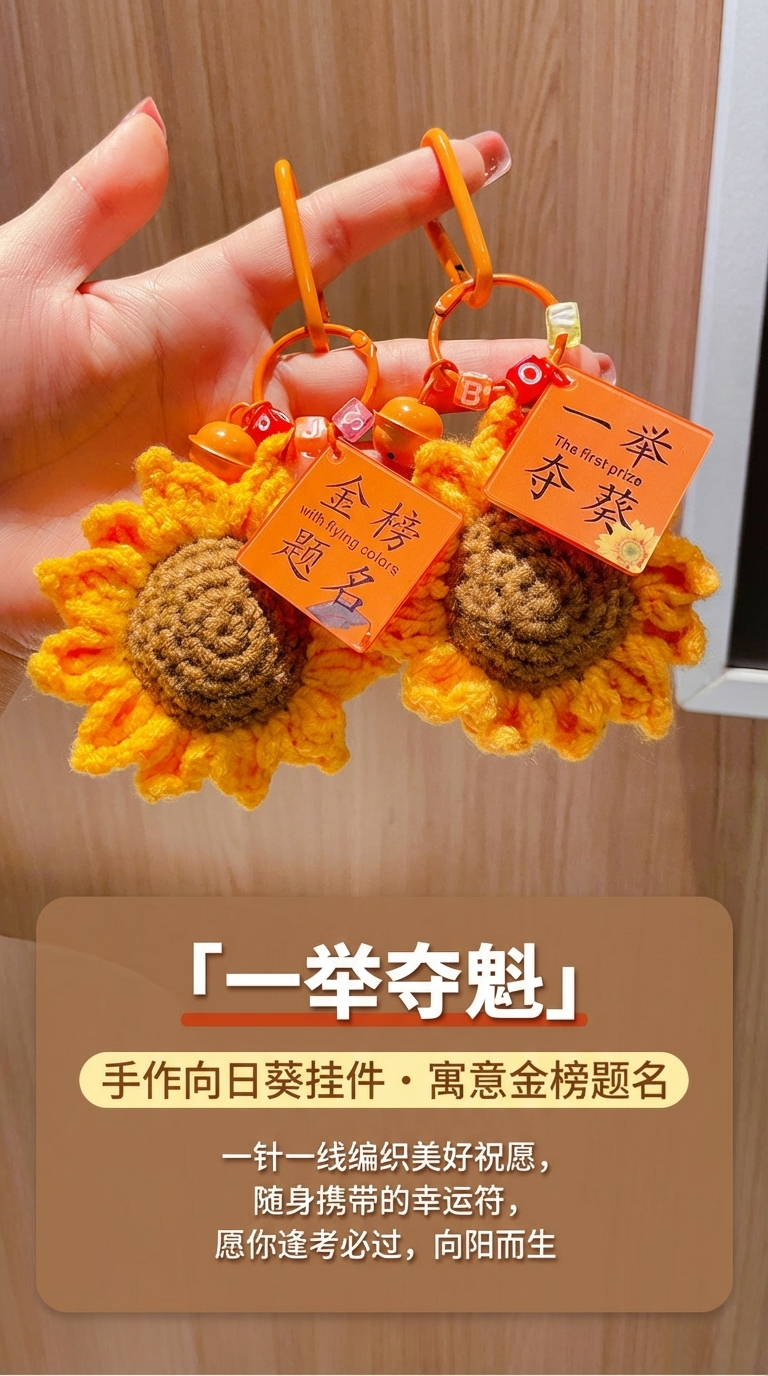 中考高考一举夺魁钥匙扣伴手礼挂件学生金榜题名加油励志毕业礼物详情1