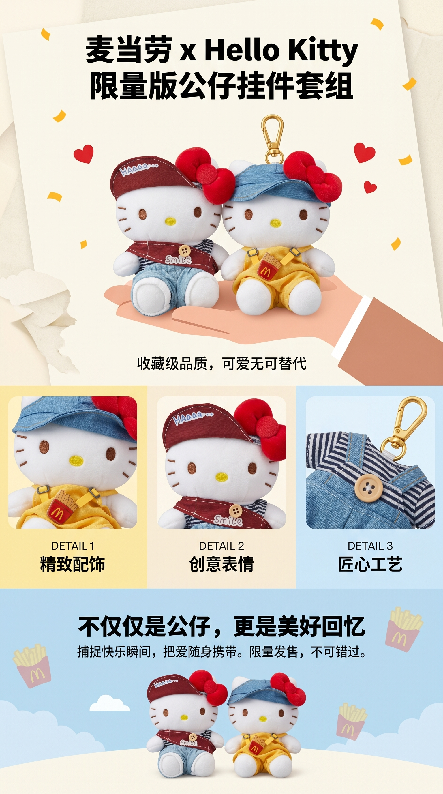 hellokitty 限定毛绒潮玩AI互动玩具软萌可爱节日礼物详情1