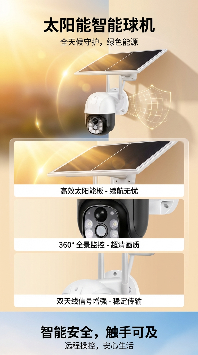太阳能监控器摄像头摄像头监控器室内监控器详情1