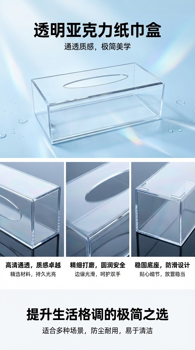 TAGI皮革纸巾盒纸巾抽卷纸器纸巾置物架简约收纳盒家用详情1