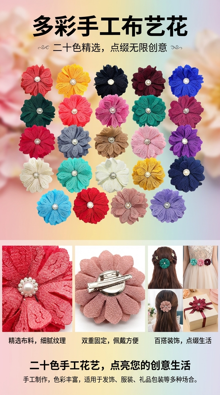 Производитель оптовой идеи перламутрового цветка DIY-bower color flower представляет собой гарнир для цветов и аксессуары для цветов pic 1