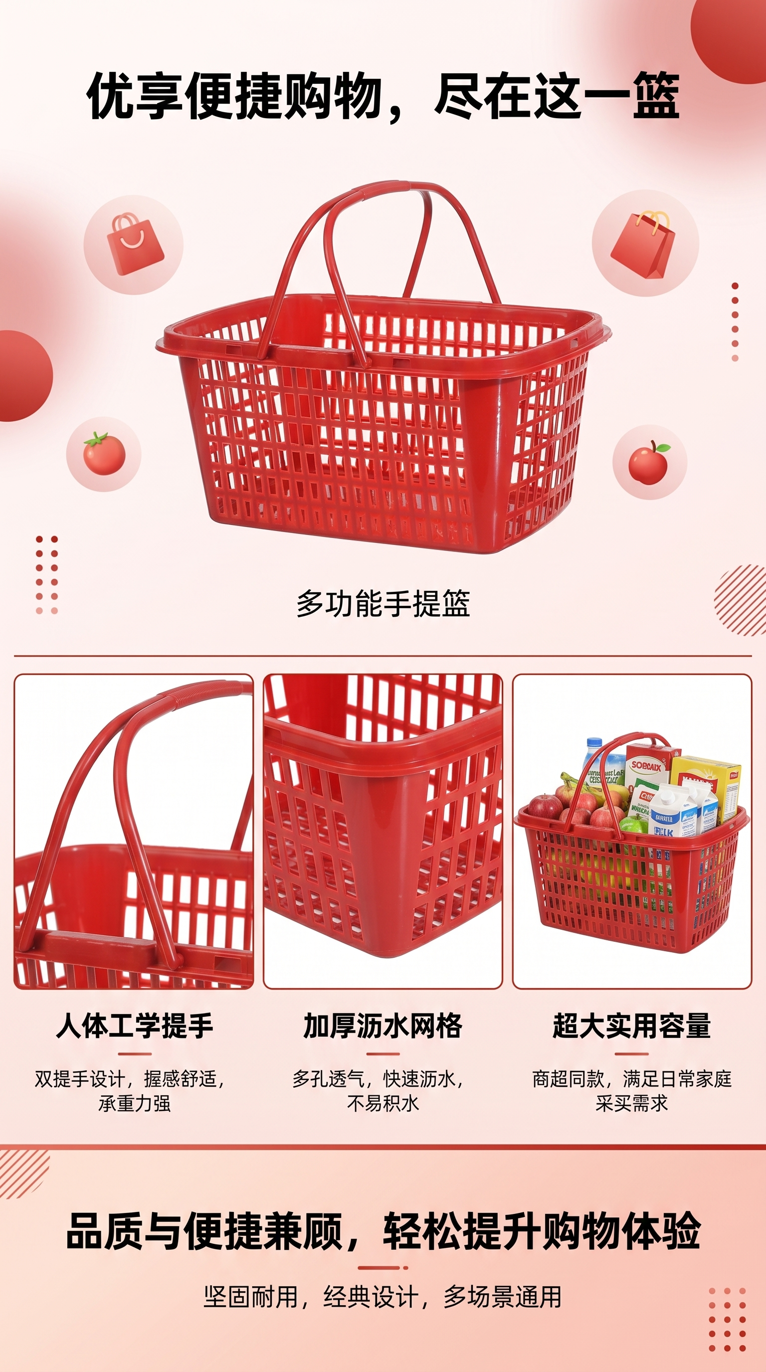 沥水篮洗菜盆沥水篮塑料洗菜篮跨境厨房用品详情1