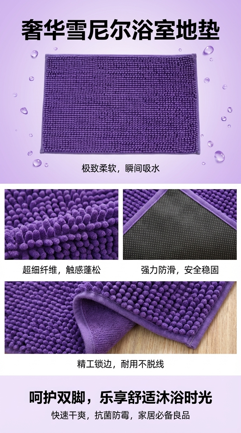 Direct sales from the manufacturer of Chenier floor MATS, including super-fine fiber floor MATS, long-haired and short-haired shiny silk floor MATS pic 1